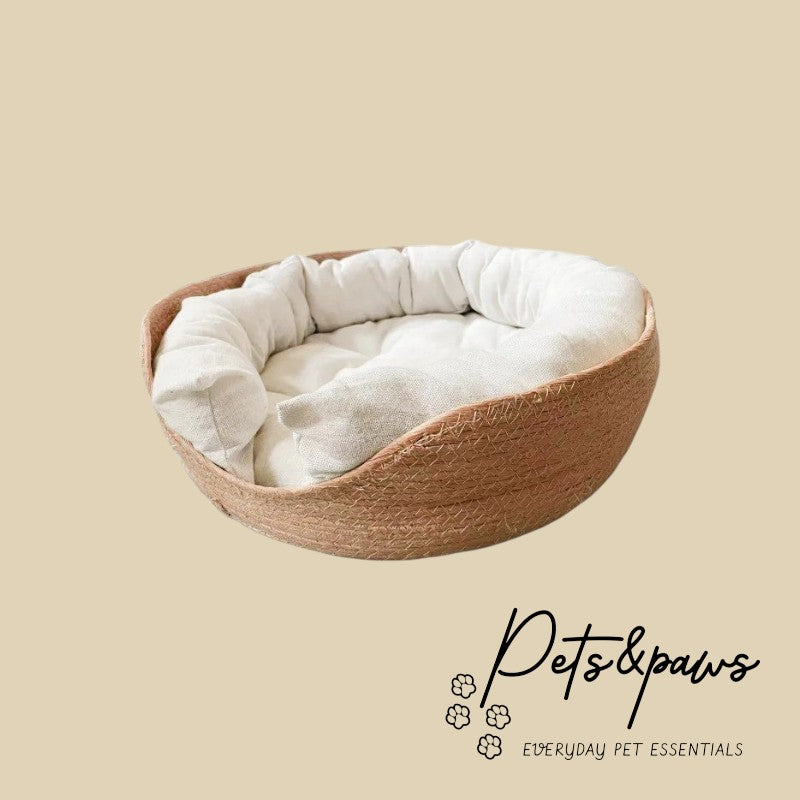 Handmade Pet Bamboo Bed 🛏️